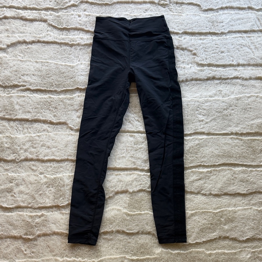 Spiritual Gangster “LOVE IS LOVE” side stripe Black Leggings